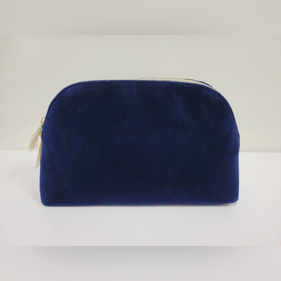 Dior Deep Blue Velvet Cosmetic Bag